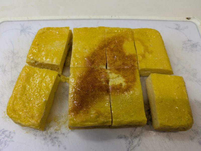 ミッドナイト屋台のカステラ玉子焼き