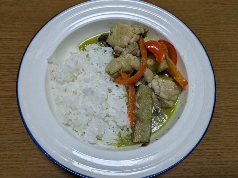 ペーストで作るグリーンカレー